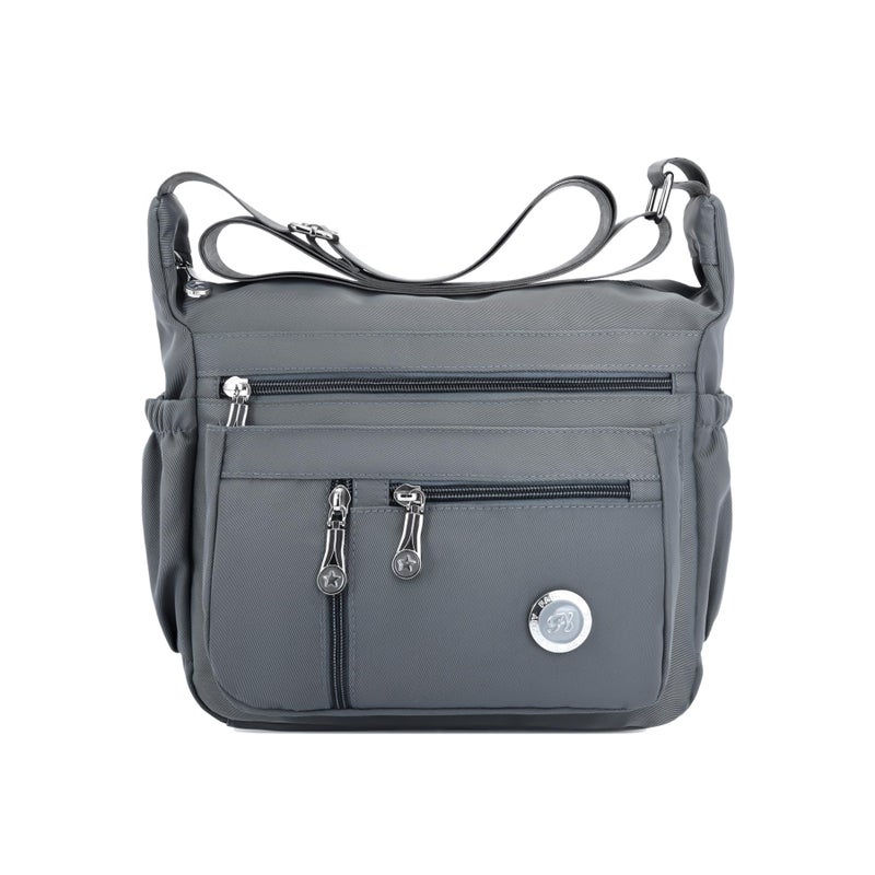 Fabuxry Purses and Shoulder Handbags for Women Crossbody Bag Messenger Bags (Grey) - Image 1